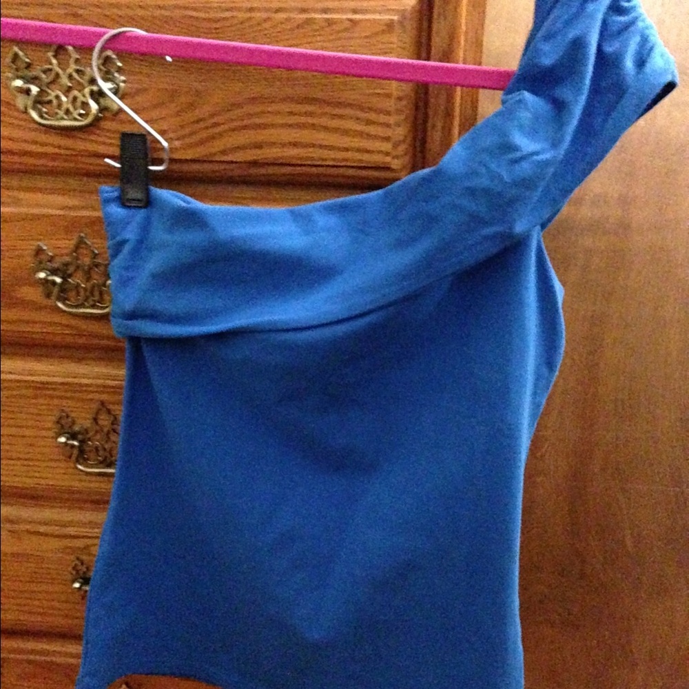 Victoria's Secret Royal Blue One-Shoulder Top